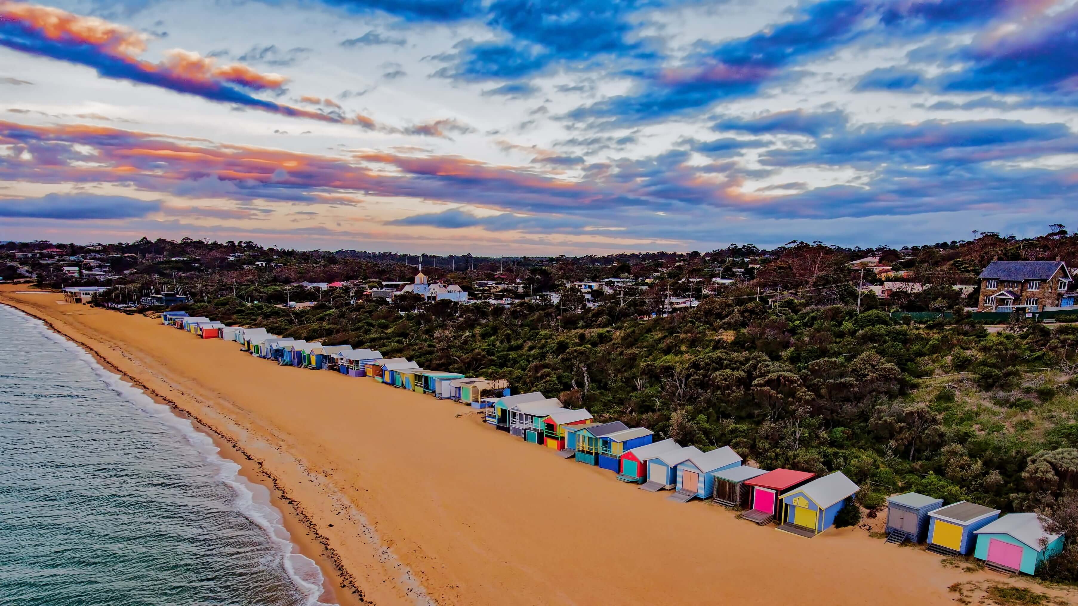 Mornington Peninsula at sunset, Australia.